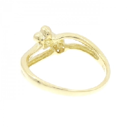 Nhẫn kim cương K18YG hoa 0.10CT 671807