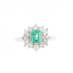 Nhẫn Emerald PT900 0.51CT xuất xứ Colombia 667811
