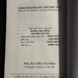 Zarathustra đã nói như thế 762093