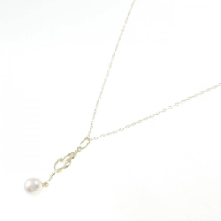 K18YG Dây chuyền ngọc trai Akoya 7.3mm - Hàng hiệu Authentic 856832