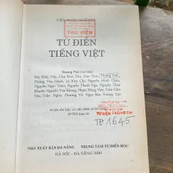 Từ điển tiếng Việt, Hoàng Phê, Viện ngôn ngữ học, in năm 2000 1026831
