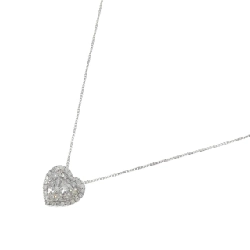 K18WG Dây chuyền kim cương hình trái tim 0.36CT - Hàng hiệu Chính hãng 859118