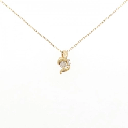 K18YG Dây chuyền kim cương 0.09CT - Hàng hiệu Authentic