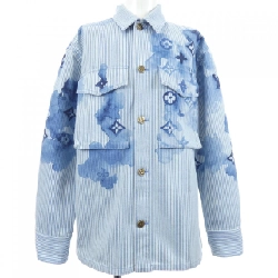 Áo khoác denim LOUIS VUITTON Striped Monogram Workwear HLS05WBX7 - Hàng hiệu Authentic