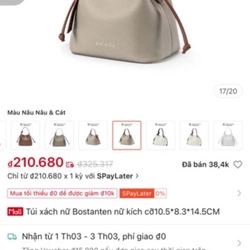 Túi sách hot Bostanten e có 2 cái 2 màu như hình ,túi màu nâu cát còn nguyên chưa box nha  471760