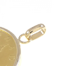 K18YG(枠) Đồng xu mặt dây chuyền - Hàng hiệu Authentic 867277