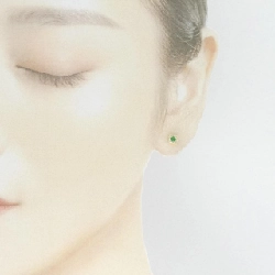 K18YG Emerald Earrings - Hàng hiệu Authentic 871532
