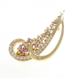 K18YG Sapphire Brooch 1.60CT - Hàng hiệu Authentic