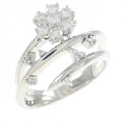 Nhẫn kim cương K18WG hoa 0.52CT