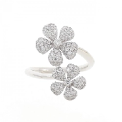 Nhẫn kim cương hoa K18WG 0.65CT 672624