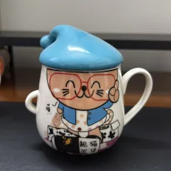 Bộ 2 ly sứ hình mèo và mặt cười 957687