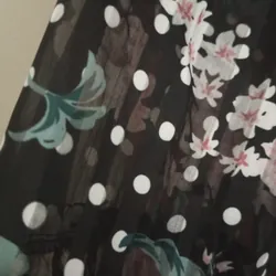 Đầm dài voan hoa đen hiệu Vero Moda mới 98% 572191