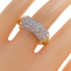 Nhẫn kim cương K18YG/PT900 0.70CT 665432