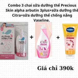 Combo 3 chai sữa dưỡng thể dưỡng da Thái Lan(đã có sử dụng qua, đã mix sẵn 5viên kt rồi )