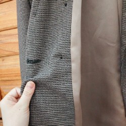 Áo khoác blazer nữ, caro nhí 9413