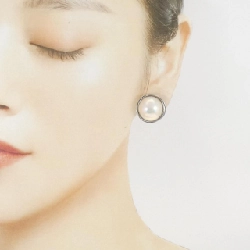 K14WG Mabe Pearl Earrings - Hàng hiệu Authentic 863758