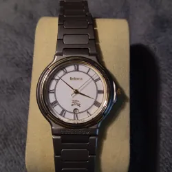 Đồng hồ BURBERY hàng hiệu chuẩn AU, demi vàng 14k, toàn thân titanium 754917