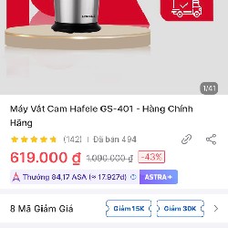 Máy vắt cam Hafele GS401 8244