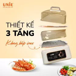 🔥 UNIE UE660 – Nồi lẩu hấp đa năng 10L, hấp – lẩu – hầm 3in1, tự vệ sinh khử khuẩn 🍲 798122