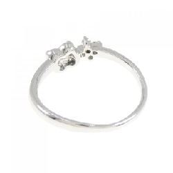 Nhẫn kim cương hoa K18WG 0.13CT 668130