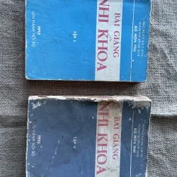 Bìa giảng nhi khoa 2 tập - 1992- 700 trang 2 cuốn 