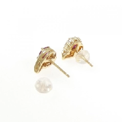 K18YG Bông tai Ruby - Hàng hiệu Chính hãng 865785