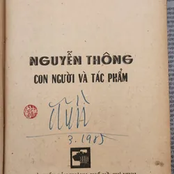 NGUYỄN THÔNG, con người và tác phẩm (Ca Văn Thỉnh - Bảo Định Giang) 704136