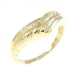 Nhẫn kim cương K18YG 0.02CT