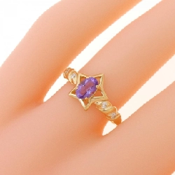 Nhẫn Amethyst 750YG 672459