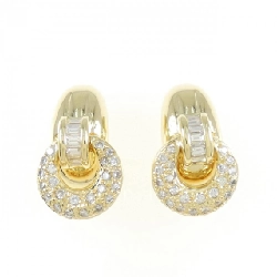 K18YG Bông tai kim cương 0.91CT - Hàng hiệu Chính hãng