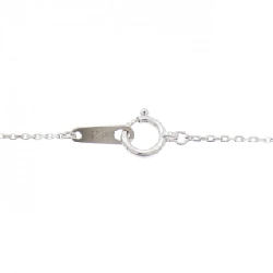 K18WG Dây chuyền kim cương hình trái tim - Hàng hiệu Chính hãng 855922