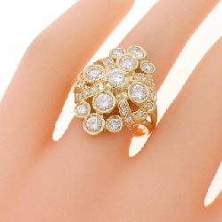 Nhẫn kim cương K18YG 1.57CT - Hàng hiệu Authentic 850619