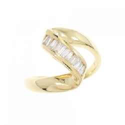 Nhẫn kim cương K18YG 0.17CT 673698