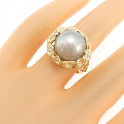 Nhẫn ngọc trai đen K18YG 11.5mm - Hàng hiệu Authentic 855211