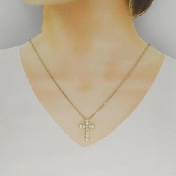 K18YG Dây chuyền kim cương chéo 1.05CT - Hàng hiệu chính hãng 856659