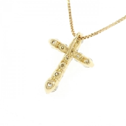 K18YG Dây chuyền kim cương hình chữ thập 0.51 - Hàng hiệu Chính hãng 862194