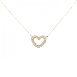 K10YG Dây chuyền hình trái tim kim cương 0.10CT - Hàng hiệu Chính hãng