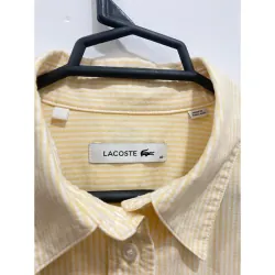 LACOSTE *ÁO SƠ MI DÀI TAY OVERSIZE *MÀU VÀNG SÁNG * MỚI 98% 588233