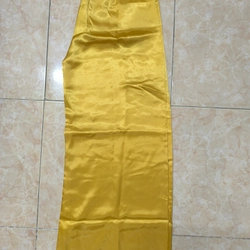 áo dài gấm cổ tròn tay lỡ hoạ tiết hoa mẫu đơn 528953