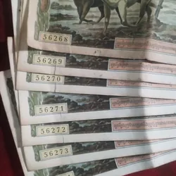 Tiền cổ xưa Campuchia bộ nguyên seri 737879