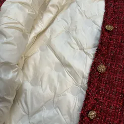 Áo dạ lót lông vũ. 100% lông vũ thật. Màu đỏ  603087