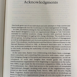 THE CHALLENGE OF ORGANIZATIONAL CHANGE 501716