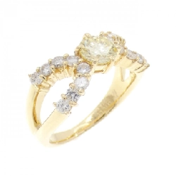 Nhẫn kim cương K18YG 0.538CT - Hàng hiệu Chính hãng