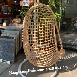 Ghế xích đu mây đan caro 463109