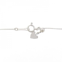 K18WG Dây chuyền kim cương 0.05CT - Hàng hiệu Chính hãng 857004