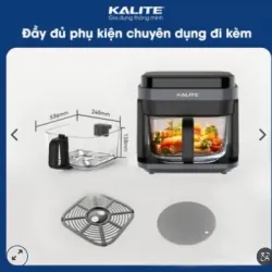 🌟 Nồi chiên Kalite 6L – Công nghệ Rapid Air giảm 80% chất béo! 708634