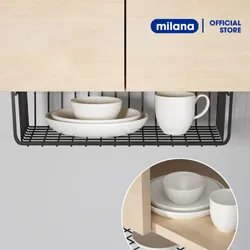2c Khay Lưới Sắt Để Đồ Dưới Bàn Học, Kệ Khung Gài Siêu Gọn Gàng - Size 33x23cm  576424
