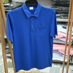 Áo thun polo xanh bích