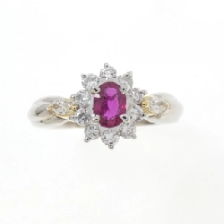 Nhẫn Ruby PT900/K18YG 0.39CT - Hàng hiệu Chính hãng 850254