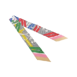 【Sản phẩm chưa sử dụng】Khăn quàng cổ Hermès MORS A JOUETS CHEMIES Twilly 063419S